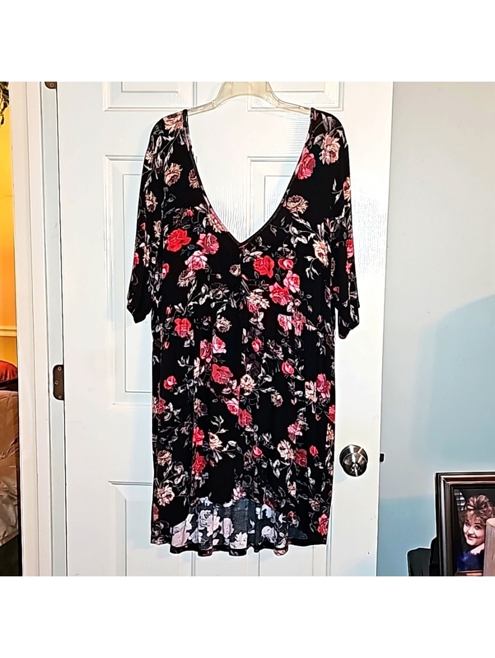 Sexy torrid hi low babydoll floral tunic